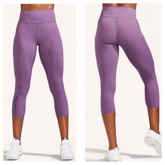 Peloton Lavender Workout Leggings Essential Capri size M - Picture 3 of 7